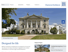 Tablet Screenshot of bhmarchitects.com